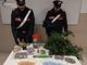 carabinieri con droga sequestrata