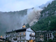 La 'cascata' d'acqua sopra l'abitato di Noasca