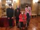 un momento della cerimonia di consegna delle medaglie d'onore
