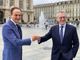 Cirio e Bonomi in piazza Castello