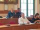 Il sindaco Falcone, in prima fila. Alle sue spalle Andrea Accorsi