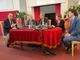 Esponenti dei tre sindacati di Cgil, Cisl e Uil