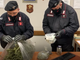 carabinieri con droga sequestrata