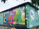 Venaria, un murales sulla cabina di e-distribuzione a tema giovani e socialità