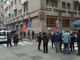 Manifestazione di operai in via Magenta