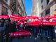 manifestazione sindacale a Roma