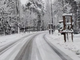 neve in via di Bardonecchia