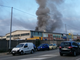 colonna di fumo per un incendio