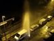 Moncalieri, esplode una tubatura e si alza un geyser in via Serao