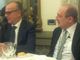 L'ex ministro Gianfranco Rotundi, a sinistra, con il coordinatore regionale di Rivoluzione Cristiana, Dario Briguglio