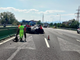 Auto ribaltata sulla tangenziale sud Torino-Piacenza: ferito il conducente