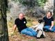 Nella foto i progettisti Ivan Schmidt e Vassilia Sacco con il cane meticcio &quot;Ottone&quot; che rappresenta il primo caso del progetto.
