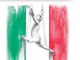 tricolore con ballerina sospesa