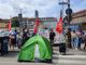 in tenda contro gli sfratti