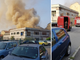 Incendio in Borgo Vittoria, in fiamme edificio in via Cambiano: sul posto i vigili del fuoco