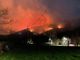 Incendio a Rueglio, in Valchiusella