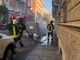 L'ecoisola andata a fuoco in zona San Donato