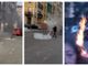 Paura al mercato di Borgo Vittoria, fumo e fuoco dai tombini: momenti di tensione in piazza