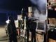 Incendio nella notte: in fiamme alcuni cassoni nel piazzale di un'azienda