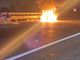 incidente tangenziale con incendio