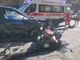 Grave scontro tra moto e auto in via Palestrina: ferito il motociclista