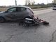 Grave incidente tra auto e moto in strada Pianezza: il centauro trasportato in codice rosso al Cto