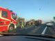 Furgone diretto a Torino si ribalta sulla A6 poco prima dello svincolo per Piacenza