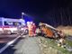 Le immagini dell'incidente sull'A5