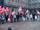 immagine della manifestazione di oggi in piazza Castello
