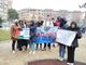 manifestazione di ragazzi per la pace