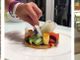 Cecina con verdure, nergi e mayo di riso