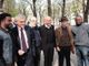 L'ex ministro dell'Interno Marco Minniti in visita ad Aurora