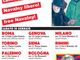 La locandina con le manifestazioni per Navalny