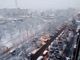 La nevicata prima dell'alba a Torino