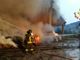 Immagine d'archivio di un vigile del fuoco in azione