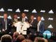 Una immagine della conferenza stampa di Ronaldo ieri all'Allianz Stadium