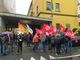 manifestazione di sindacati di base e sinistra