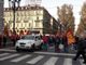 Corteo di protesta in corso Vittorio: traffico bloccato sul viale
