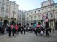 la protesta dei precari del comune