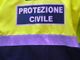 protezione civile scritta in primo piano
