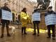 La manifestazione dei Radicali sotto Palazzo Civico