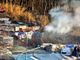 Incendio di rifiuti in via Germagnano vicino al campo rom: un arresto (VIDEO)