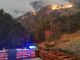 Incendio sulle montagne a Val della Torre: mezzi aerei per spegnere il rogo