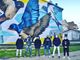 murales di Nichelino con le rondini