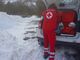 In una foto d'archivio, un'auto della Croce Rossa in un intervento di soccorso questo inverno al Colle della Scala