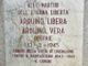 Lapide commemorativa