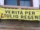 Torino, domani lo striscione “Verità per Giulio Regeni” esposto sulla facciata di Palazzo Lascaris