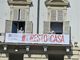 #Iorestoacasa, striscione sul palazzo della Regione in piazza Castello
