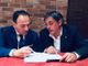 Andrea Tragaioli, a destra, con Alberto Cirio, neo governatore della Regione Piemonte