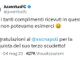 tweet della Juventus sul Napoli